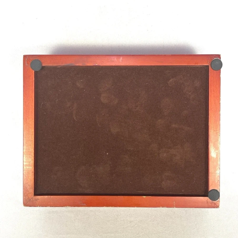 Vintage‎ Wild Turkey Call Jewelry Trinket Box Cherry Wood 3D Hunting Decor